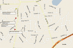 Dunwoody North area map