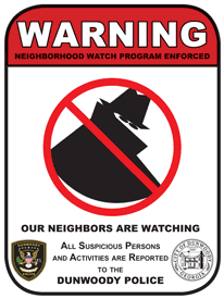 Dunwoody-Neighborhood-Watch Sign